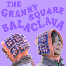 Load image into Gallery viewer, Kids Granny Square Balaclava Pattern-Crafting Patterns-EKA
