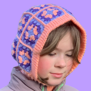 Kids Granny Square Balaclava Pattern-Crafting Patterns-EKA