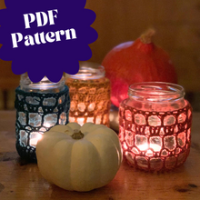 Load image into Gallery viewer, Crochet Pattern Download - Lace Covered Jar-Crafting Patterns,-EKA
