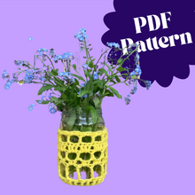 Load image into Gallery viewer, Crochet Pattern Download - Lace Covered Jar-Crafting Patterns,-EKA
