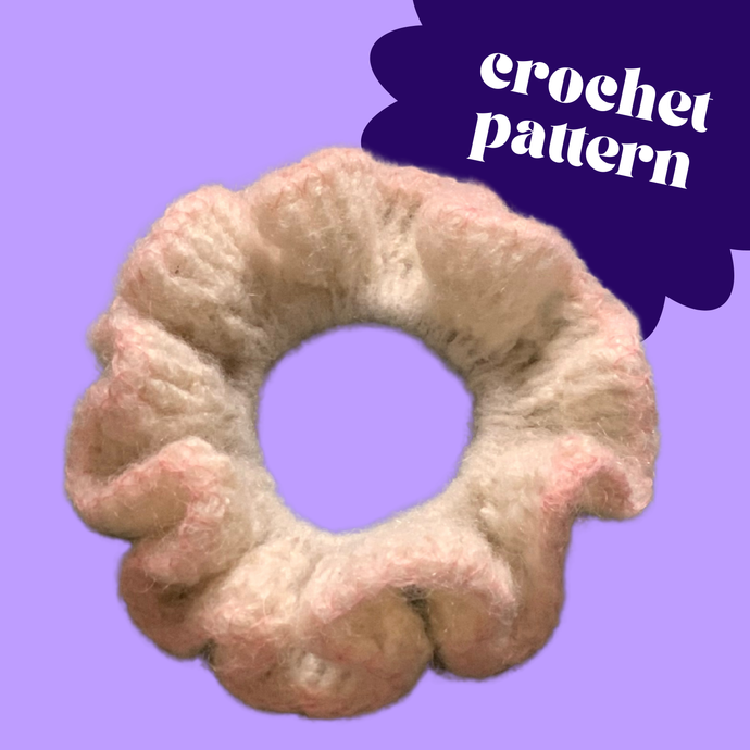 Hair Scrunchie Crochet Pattern-Crafting Patterns-EKA