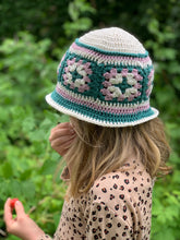 Load image into Gallery viewer, Granny Square Summer Bucket Hat PDF Pattern Download-Crafting Patterns &amp; Molds-EKA
