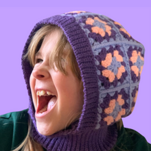 Load image into Gallery viewer, Kids Granny Square Balaclava Pattern-Crafting Patterns-EKA
